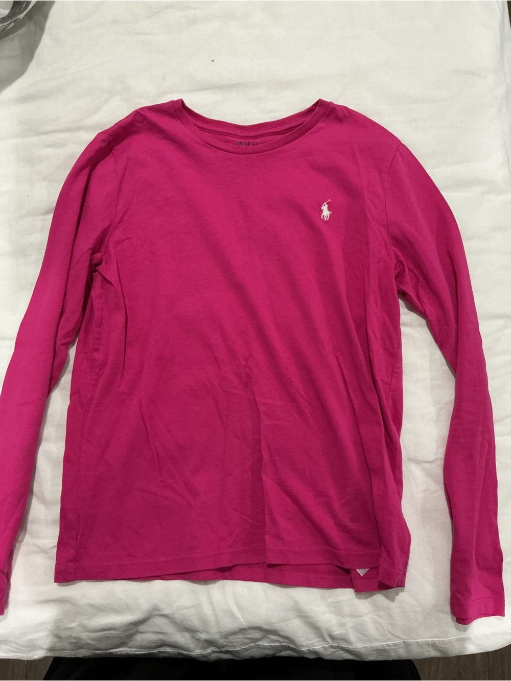 Polo by Ralph Lauren Bright Pink Long-Sleeve Tee for Kids